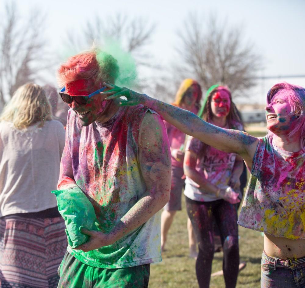 GVL / Kevin Sielaff - Grand Valley celebrates India’s spring color festival, Holi, for the first time on Friday, April 15, 2016.