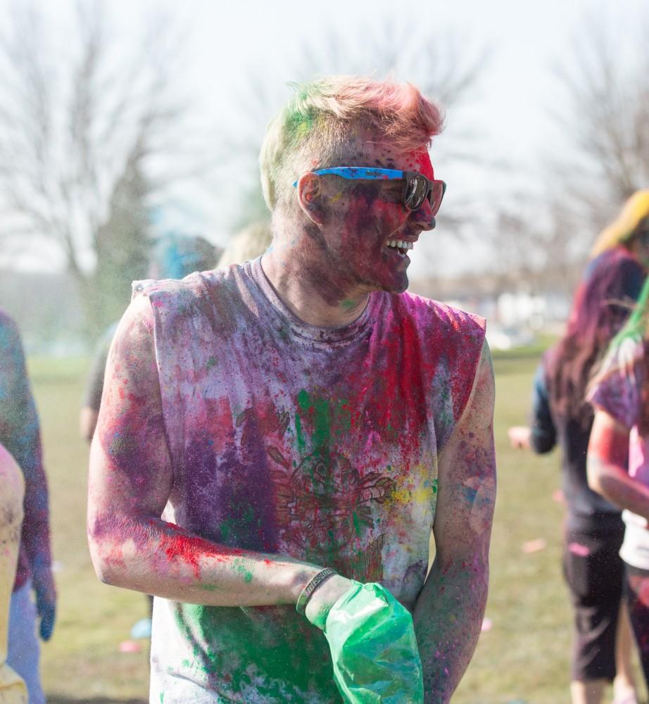 GVL / Kevin Sielaff - Grand Valley celebrates India’s spring color festival, Holi, for the first time on Friday, April 15, 2016.