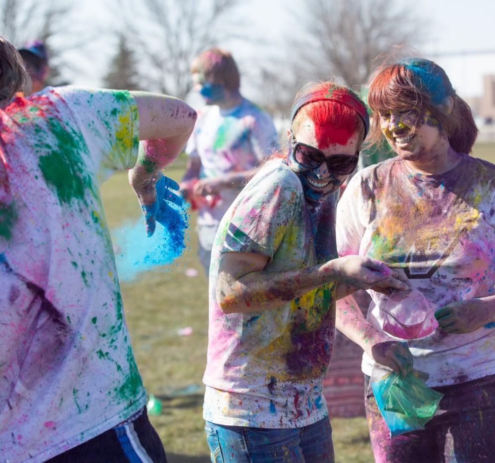 GVL / Kevin Sielaff - Grand Valley celebrates India’s spring color festival, Holi, for the first time on Friday, April 15, 2016.