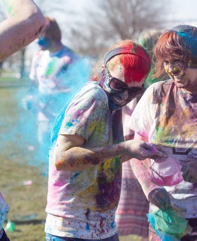 GVL / Kevin Sielaff - Grand Valley celebrates India’s spring color festival, Holi, for the first time on Friday, April 15, 2016.