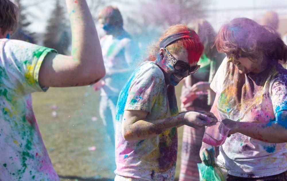 GVL / Kevin Sielaff - Grand Valley celebrates India’s spring color festival, Holi, for the first time on Friday, April 15, 2016.