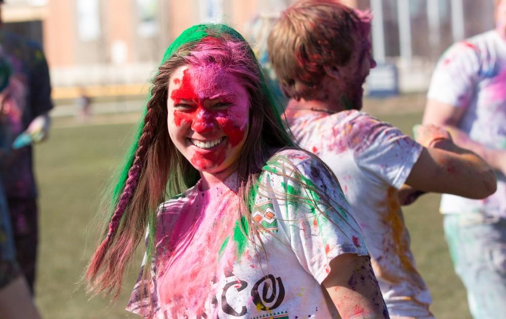 GVL / Kevin Sielaff - Grand Valley celebrates India’s spring color festival, Holi, for the first time on Friday, April 15, 2016.