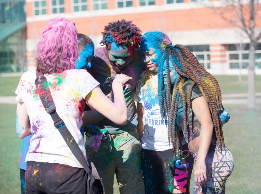 GVL / Kevin Sielaff - Grand Valley celebrates India’s spring color festival, Holi, for the first time on Friday, April 15, 2016.