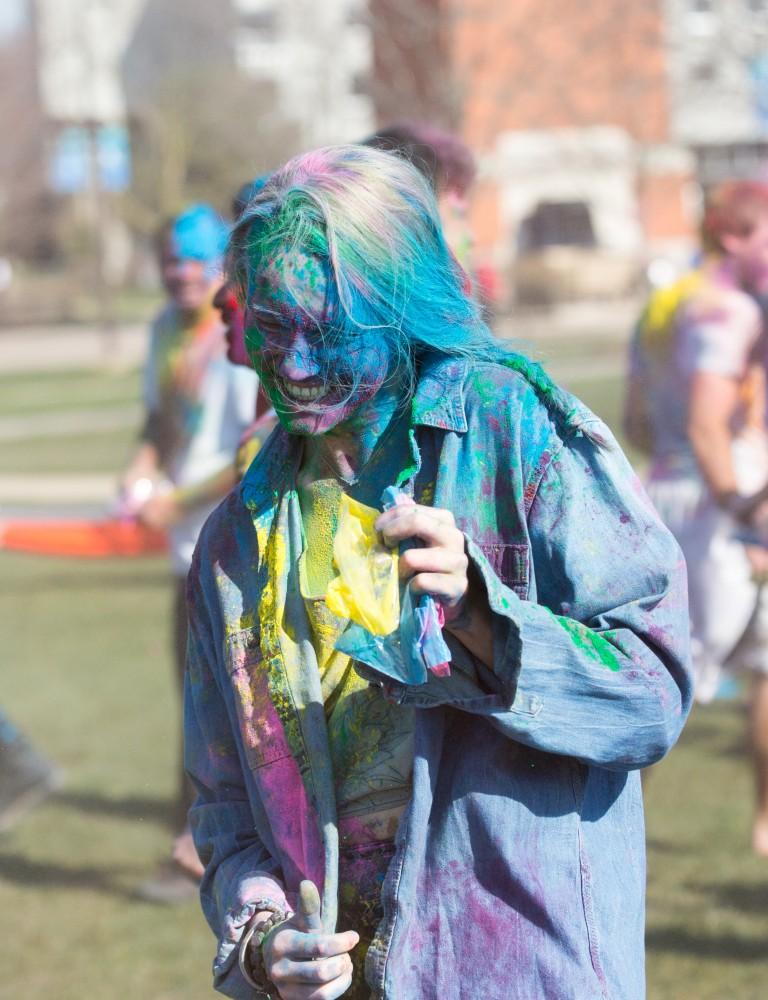 GVL / Kevin Sielaff - Grand Valley celebrates India’s spring color festival, Holi, for the first time on Friday, April 15, 2016.