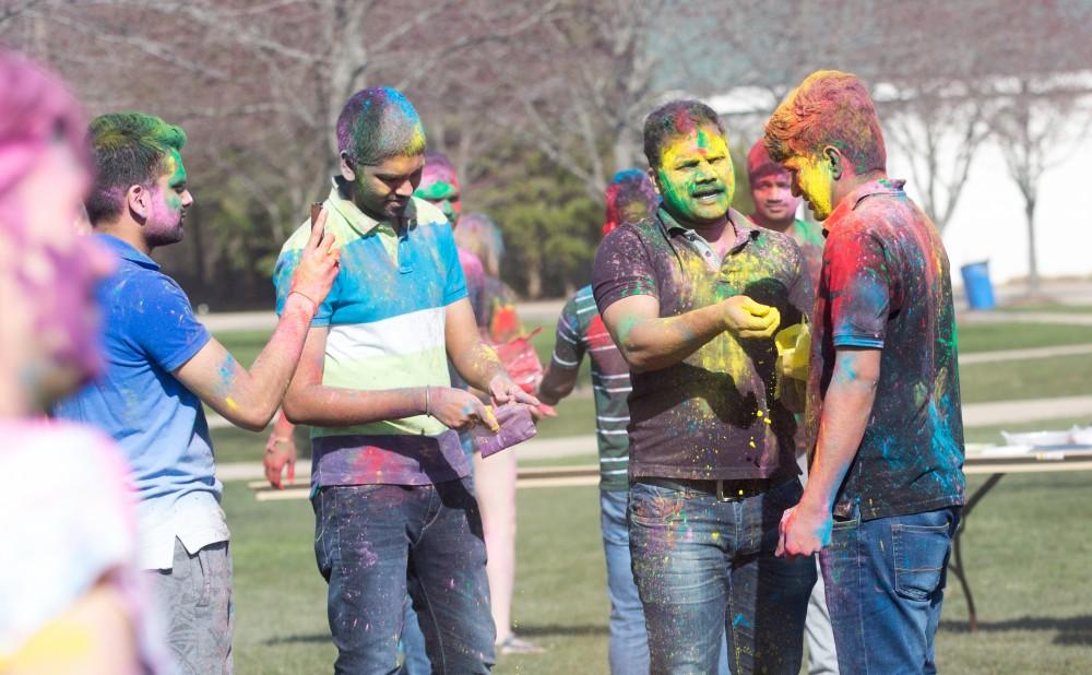 GVL / Kevin Sielaff - Grand Valley celebrates India’s spring color festival, Holi, for the first time on Friday, April 15, 2016.