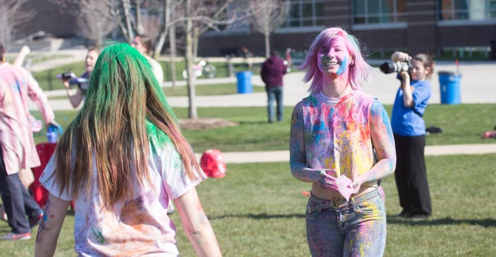 GVL / Kevin Sielaff - Grand Valley celebrates India’s spring color festival, Holi, for the first time on Friday, April 15, 2016.