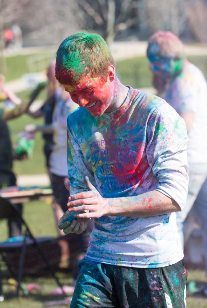 GVL / Kevin Sielaff - Grand Valley celebrates India’s spring color festival, Holi, for the first time on Friday, April 15, 2016.