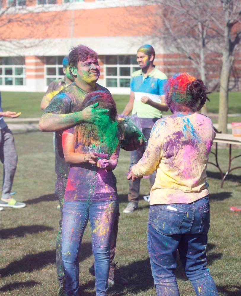 GVL / Kevin Sielaff - Grand Valley celebrates India’s spring color festival, Holi, for the first time on Friday, April 15, 2016.