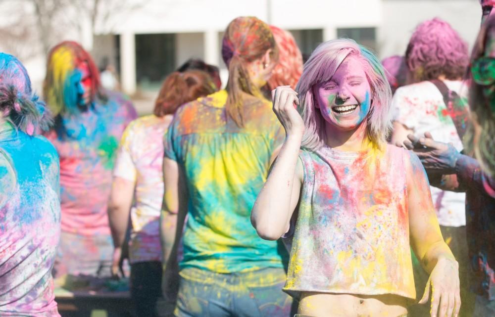 GVL / Kevin Sielaff - Grand Valley celebrates India’s spring color festival, Holi, for the first time on Friday, April 15, 2016.