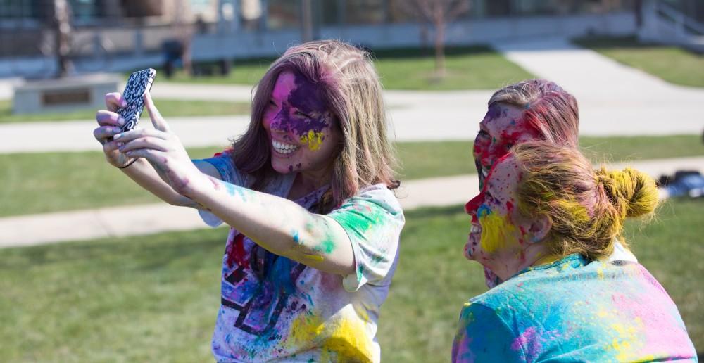 GVL / Kevin Sielaff - Grand Valley celebrates India’s spring color festival, Holi, for the first time on Friday, April 15, 2016.