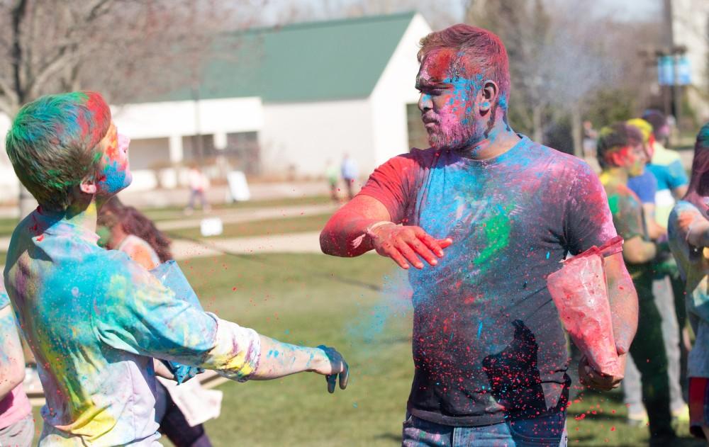 GVL / Kevin Sielaff - Grand Valley celebrates India’s spring color festival, Holi, for the first time on Friday, April 15, 2016.