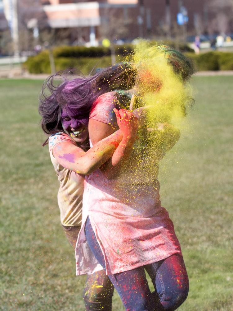 GVL / Kevin Sielaff - Grand Valley celebrates India’s spring color festival, Holi, for the first time on Friday, April 15, 2016.