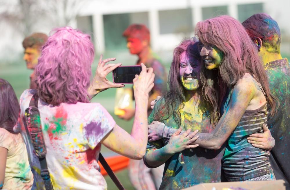 GVL / Kevin Sielaff - Grand Valley celebrates India’s spring color festival, Holi, for the first time on Friday, April 15, 2016.