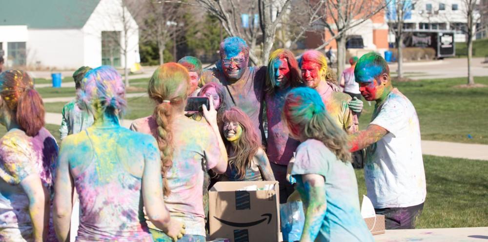 GVL / Kevin Sielaff - Grand Valley celebrates India’s spring color festival, Holi, for the first time on Friday, April 15, 2016.