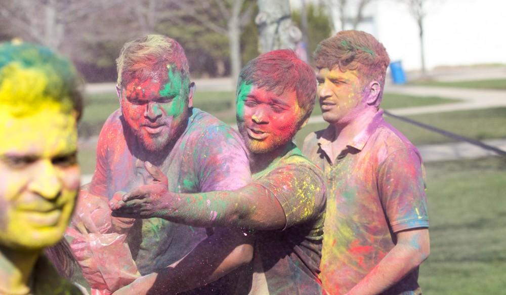 GVL / Kevin Sielaff - Grand Valley celebrates India’s spring color festival, Holi, for the first time on Friday, April 15, 2016.