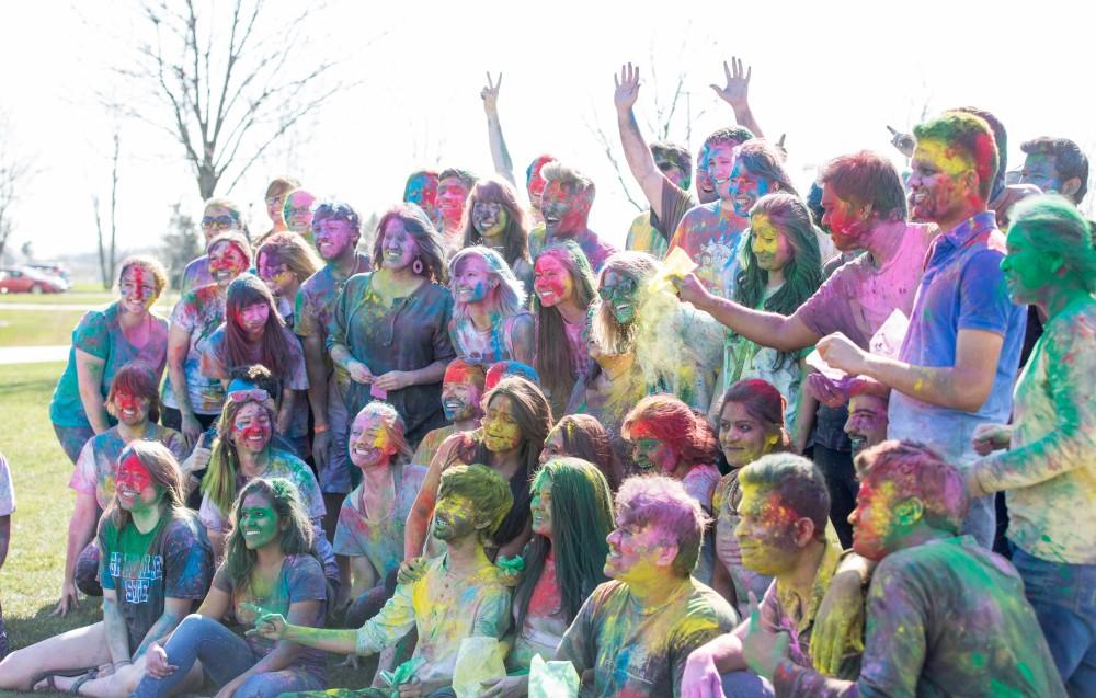 GVL / Kevin Sielaff - Grand Valley celebrates India’s spring color festival, Holi, for the first time on Friday, April 15, 2016.