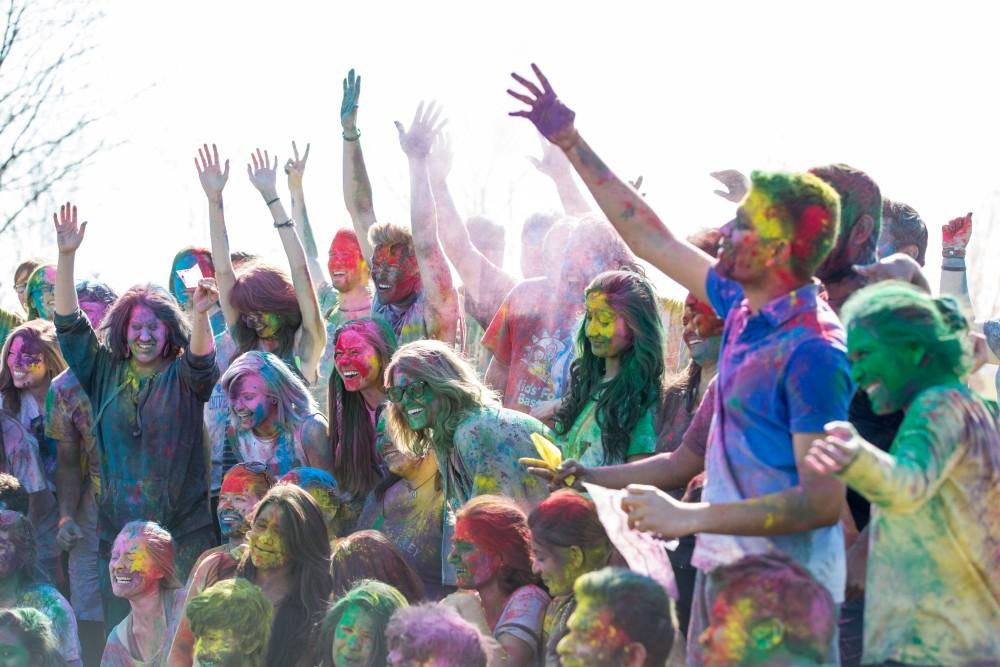 GVL / Kevin Sielaff - Grand Valley celebrates India’s spring color festival, Holi, for the first time on Friday, April 15, 2016.