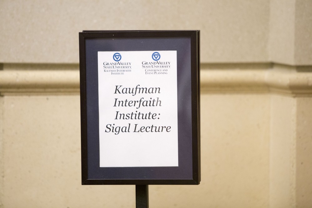 GVL / Sara Carte - The Kaufman Interfaith Institute: Sigal Lecture took place in the Pew Loosemore Auditorium on Wednesday, Mar. 30, 2016.