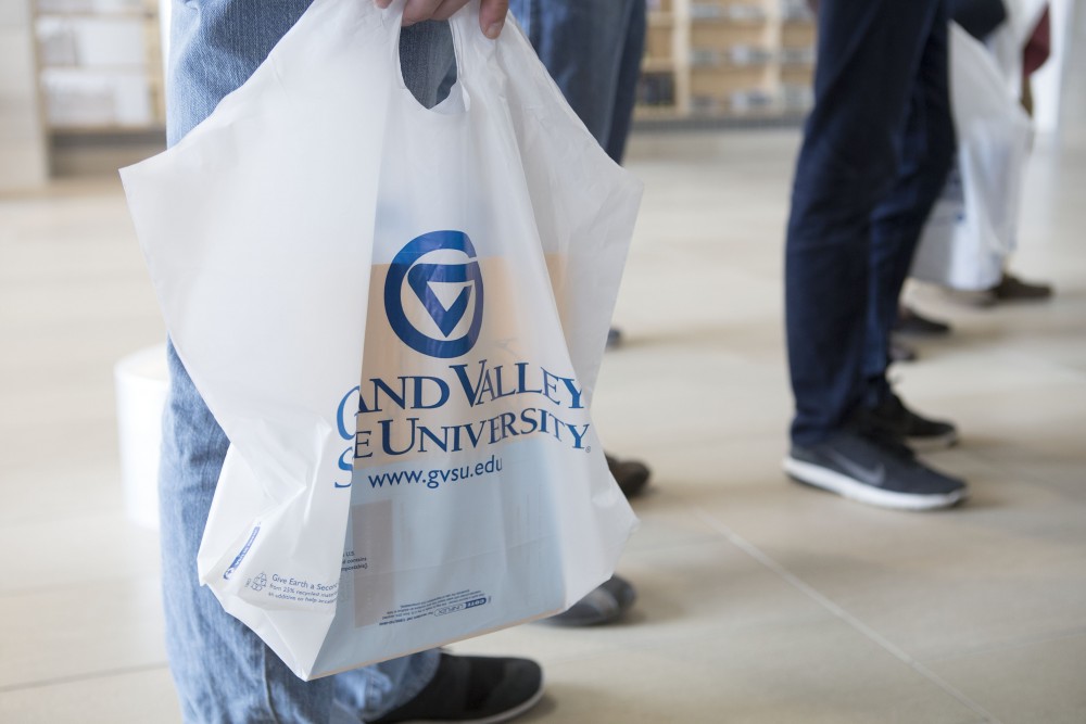 GVL / Sara Carte - High school students recieve a tour of Grand Valley for Laker Experience Day on Friday, Apr. 8, 2016.