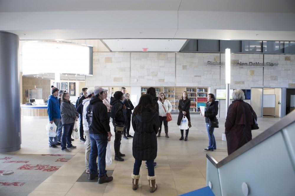 GVL / Sara Carte - High school students recieve a tour of Grand Valley for Laker Experience Day on Friday, Apr. 8, 2016.