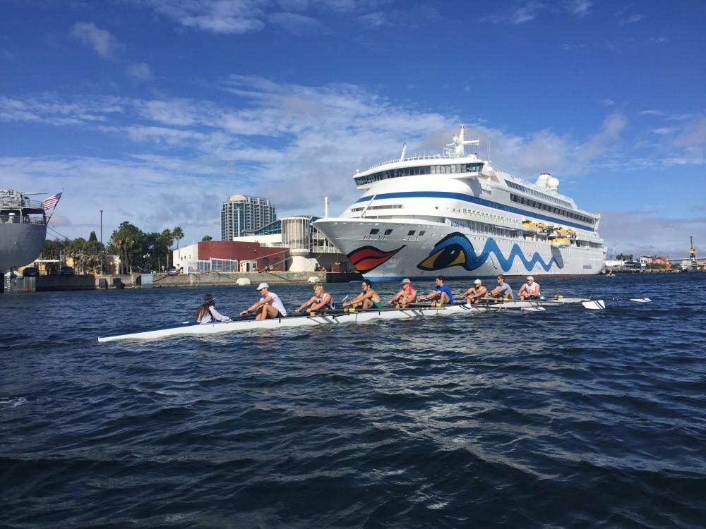 GVL / Courtesy - Grand Valley Rowing  The Grand Valley state rowing club trains in Florida for the annual winter trip on January 6, 2016. 