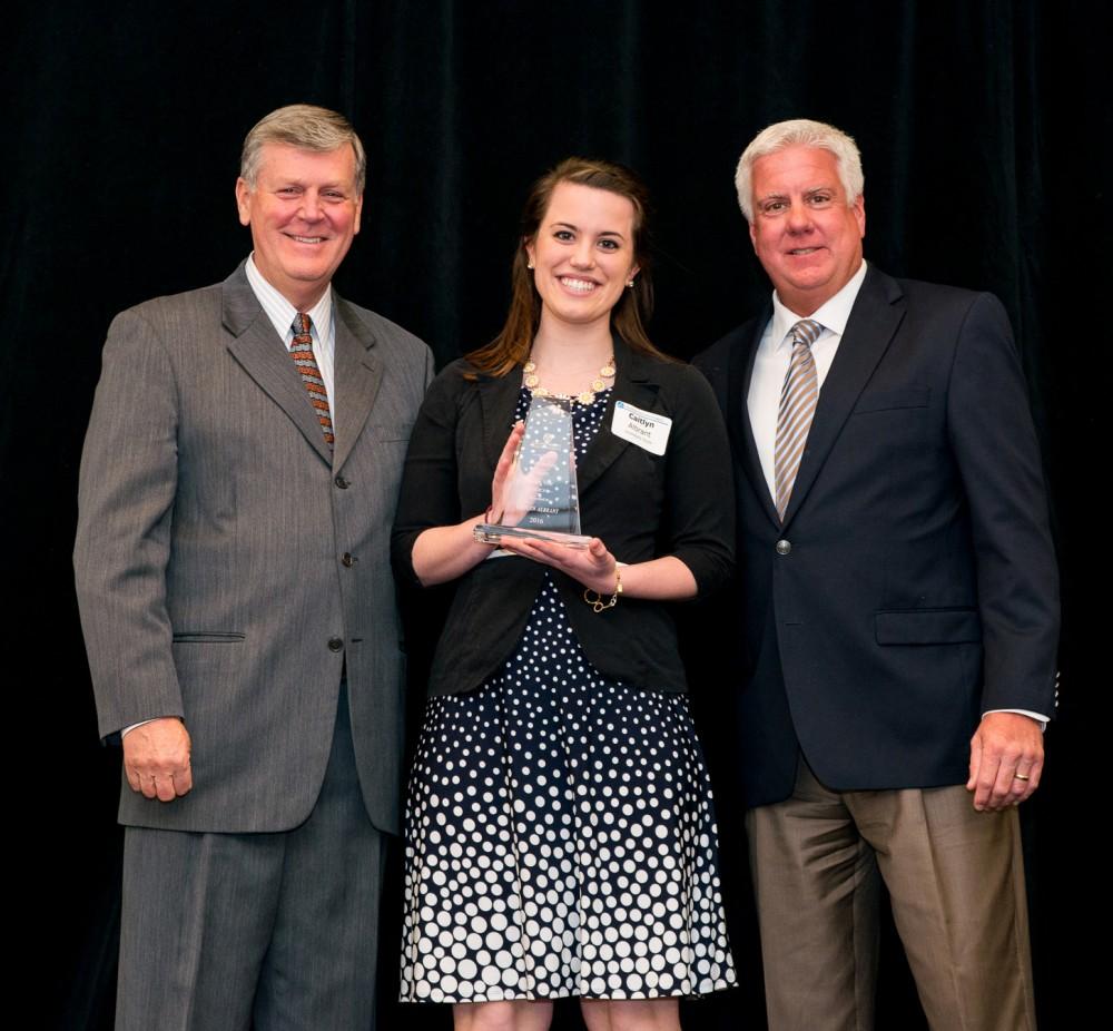GVL / Courtesy - Lisa YoungCaitlyn Albrant, GVSUs 2016 Intern of the Year