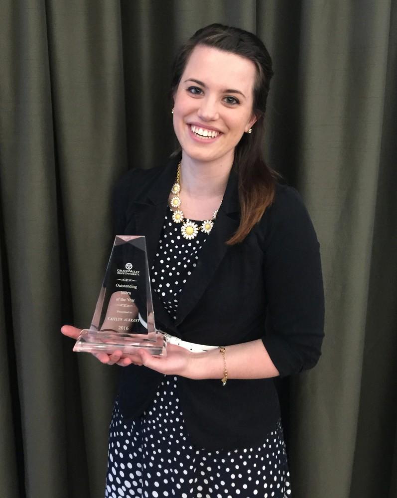 GVL / Courtesy - Lisa Young
Caitlyn Albrant, GVSUs 2016 Intern of the Year