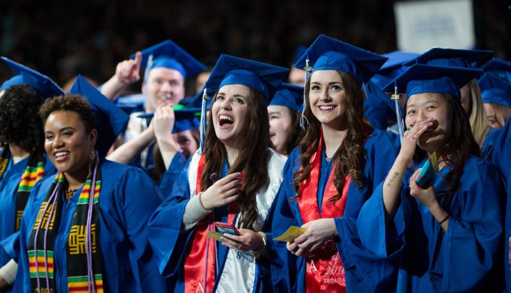 Moments from Grand Valley's graduation ceremonies on Saturday, April 30, 2016.