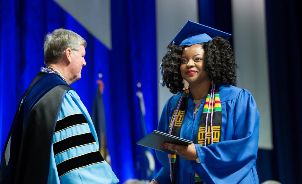 Moments from Grand Valley's graduation ceremonies on Saturday, April 30, 2016.