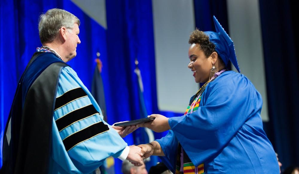 Moments from Grand Valley's graduation ceremonies on Saturday, April 30, 2016.