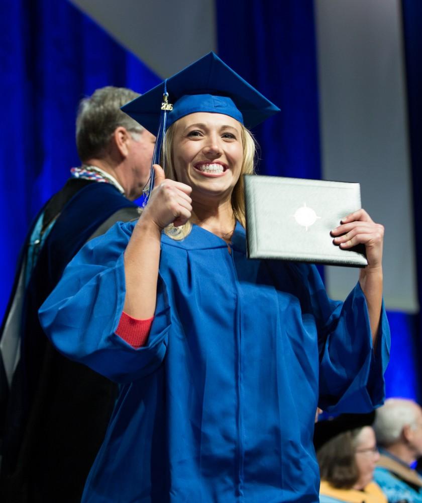 Moments from Grand Valley's graduation ceremonies on Saturday, April 30, 2016.