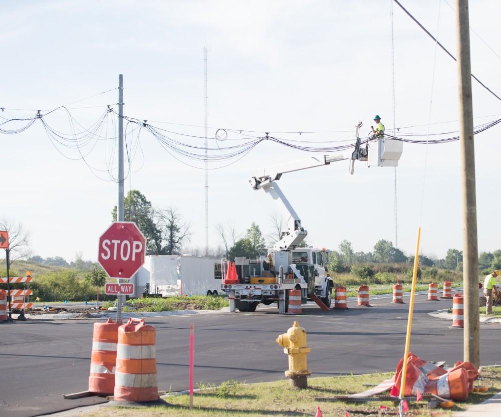 GVL/Kevin Sielaff - 48th Ave. final construction on Thursday, August 18, 2016.