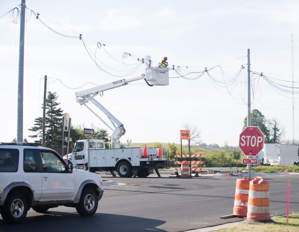 GVL/Kevin Sielaff - 48th Ave. final construction on Thursday, August 18, 2016.