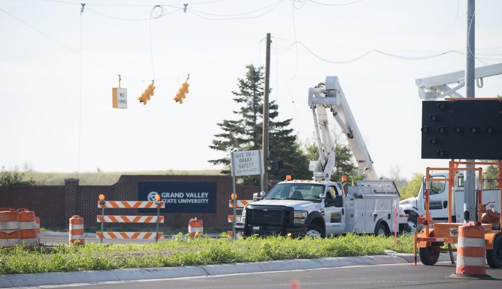 GVL/Kevin Sielaff - 48th Ave. final construction on Thursday, August 18, 2016.