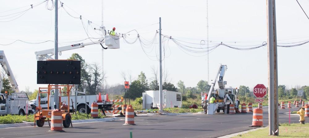 GVL/Kevin Sielaff - 48th Ave. final construction on Thursday, August 18, 2016.