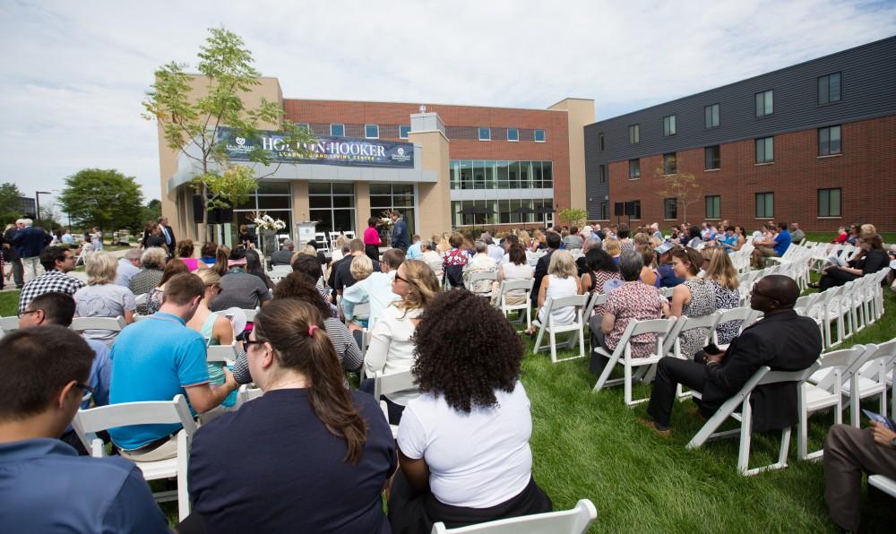 GVL/Kevin Sielaff - The Holton-Hooker Learning and Living Center is officially dedicated and opened on Friday, August 26, 2016.   