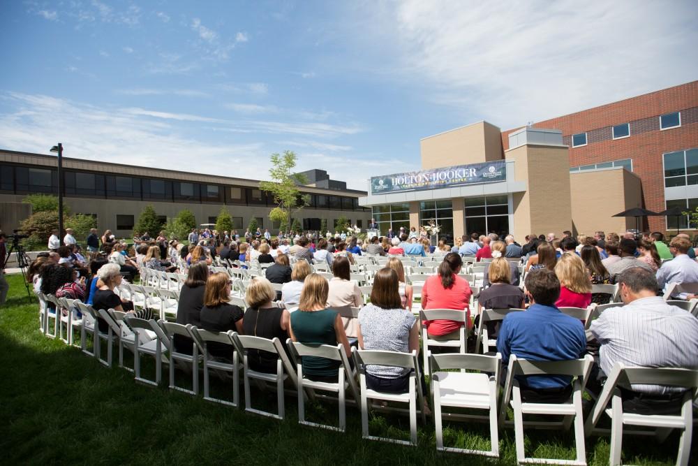 GVL/Kevin Sielaff - The Holton-Hooker Learning and Living Center is officially dedicated and opened on Friday, August 26, 2016.   