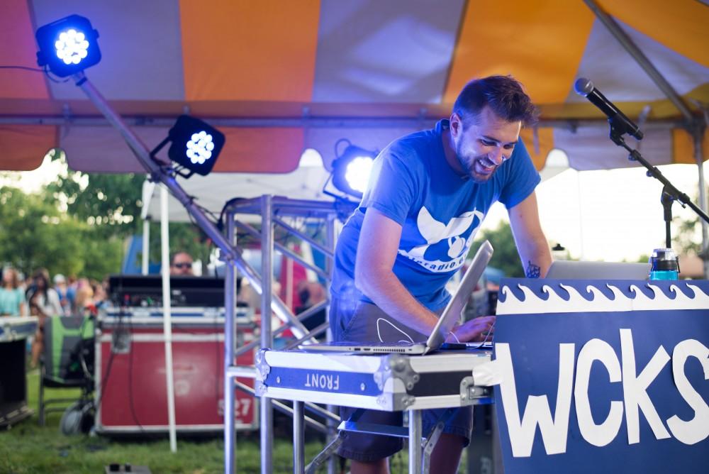 GVL / Luke Holmes - Coleson Anderson DJs for Whale Radio during Campus Life Night. Campus Night Life was held in the Parking Lot H on Tuesday, Sep. 6, 2016.