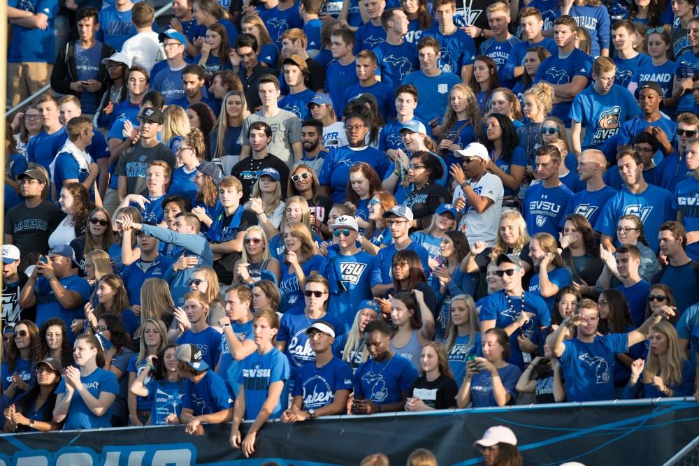 GVL/Kevin Sielaff - Grand Valley defeats Tiffin with a final score of 45-7 on Thursday, September 1, 2016 at Lubbers Stadium.