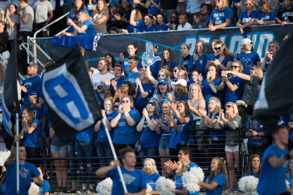 GVL/Kevin Sielaff - Grand Valley defeats Tiffin with a final score of 45-7 on Thursday, September 1, 2016 at Lubbers Stadium.