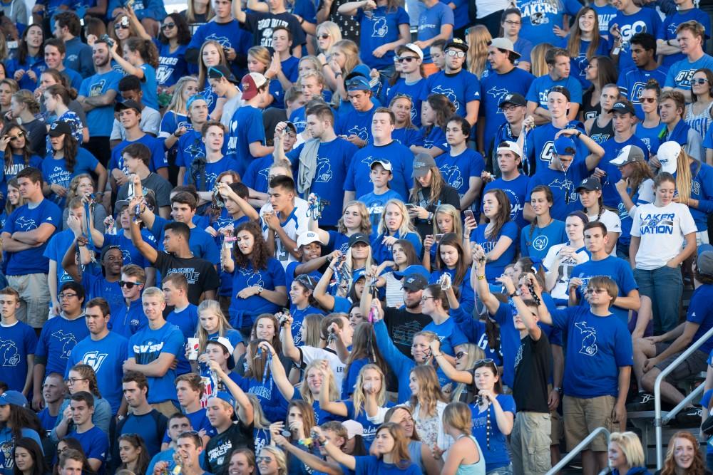 GVL/Kevin Sielaff - Grand Valley defeats Tiffin with a final score of 45-7 on Thursday, September 1, 2016 at Lubbers Stadium.