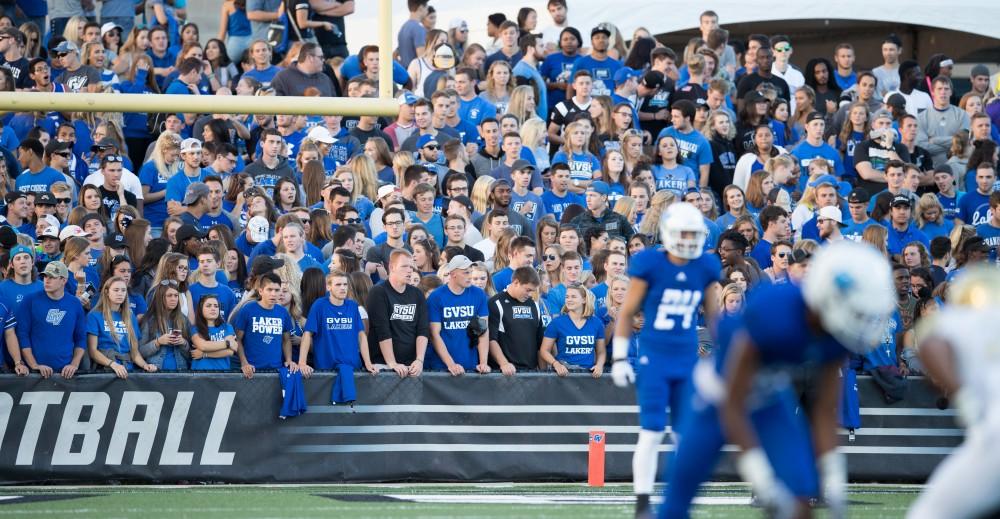 GVL/Kevin Sielaff - Grand Valley defeats Tiffin with a final score of 45-7 on Thursday, September 1, 2016 at Lubbers Stadium.