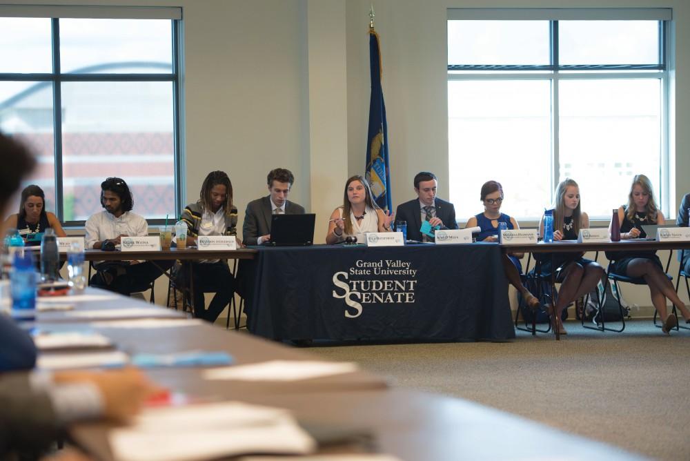 GVL / Luke Holmes - Student Senate held their first meeting of the year in the Pere Marquette Room Thursday, Sep. 1, 2016.