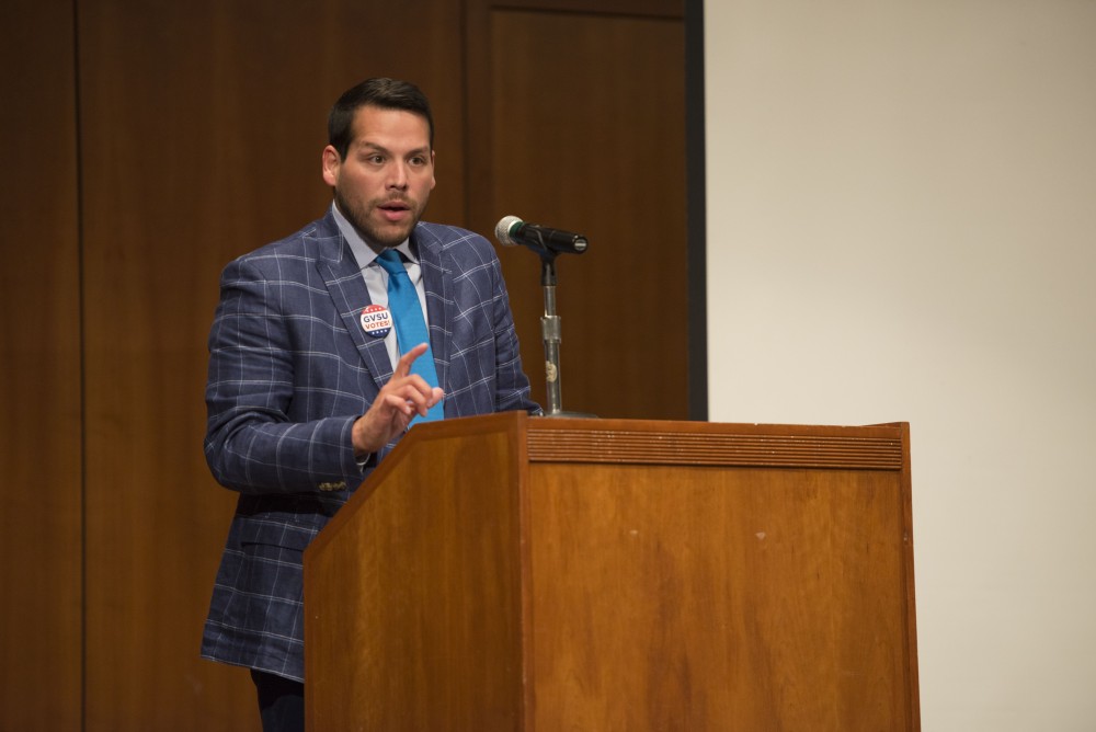 GVL / Luke Holmes - Leighton Watson held a lecture, The Power of Student Voices, in the Cook-DeWitt Center Monday, Sept. 26, 2016.