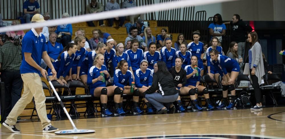 GVL/Kevin Sielaff - The Lakers fall to the Bulldogs of Ferris State with a final score of 1-3 Tuesday, Sept. 27, 2016 in Allendale.