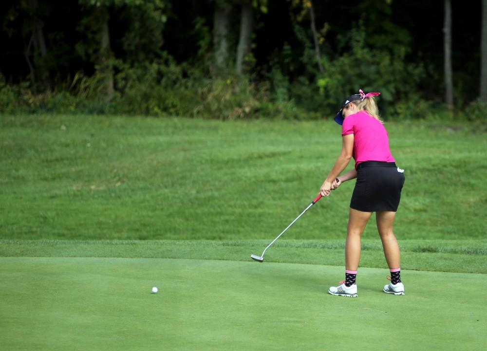 GVL / Emily Frye    
Alex Taylor during the 7th Annual Gilda's Club Laker Fall Invitational on Sunday Sept. 25, 2016. 