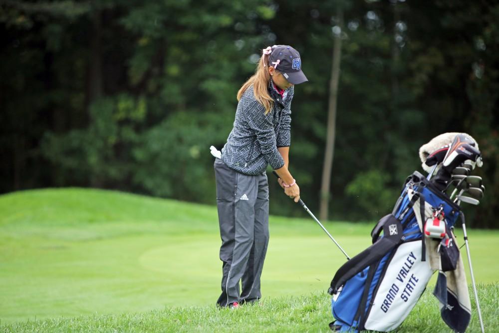 GVL / Emily Frye    
Morgan Janke-Wolff during the 7th Annual Gilda's Club Laker Fall Invitational on Sunday Sept. 25, 2016.