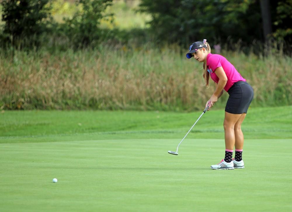 GVL / Emily Frye    
Samantha Moss during the 7th Annual Gilda's Club Laker Fall Invitational on Sunday Sept. 25, 2016.