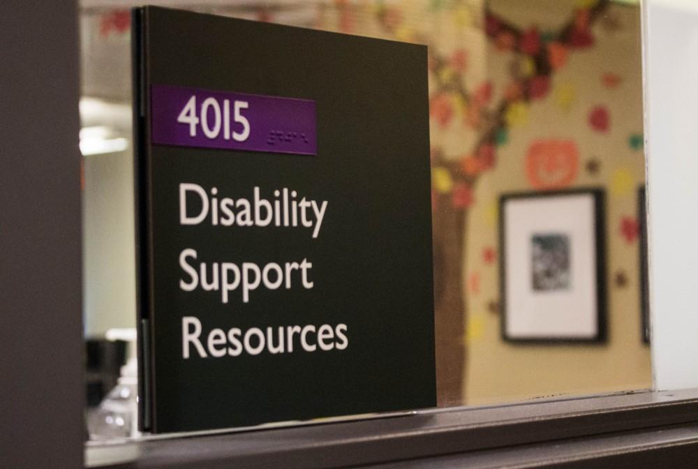 GVL/Mackenzie Bush - The Disability Support Resources office pictured on Wednesday, Oct. 26, 2016. 