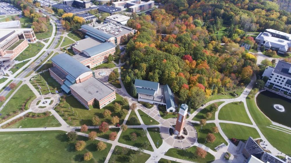 GVL / Kevin Sielaff - Fall colors spread through Grand Valley's campus Wednesday, Oct. 19, 2016.  